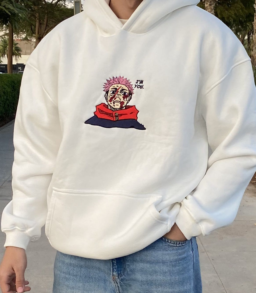 EMBRIODERY - YUJI ITADORI - I'M YOU | HOODIE