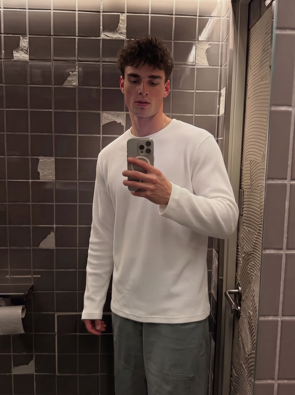 BASIC LONG SLEEVE THERMAL KNIT