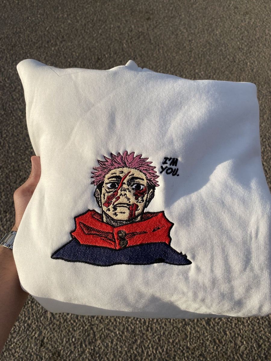EMBRIODERY - YUJI ITADORI - I'M YOU | HOODIE