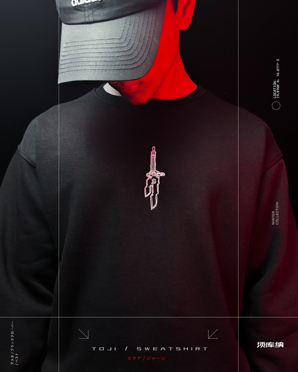 TOJI / EMBROIDERY SWEATSHIRT